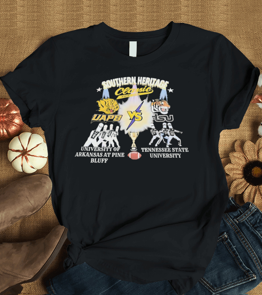 Southern Heritage Classic Fight Team University of Arkansas at Pine Bluff vs Tennessee State University T-Shirt