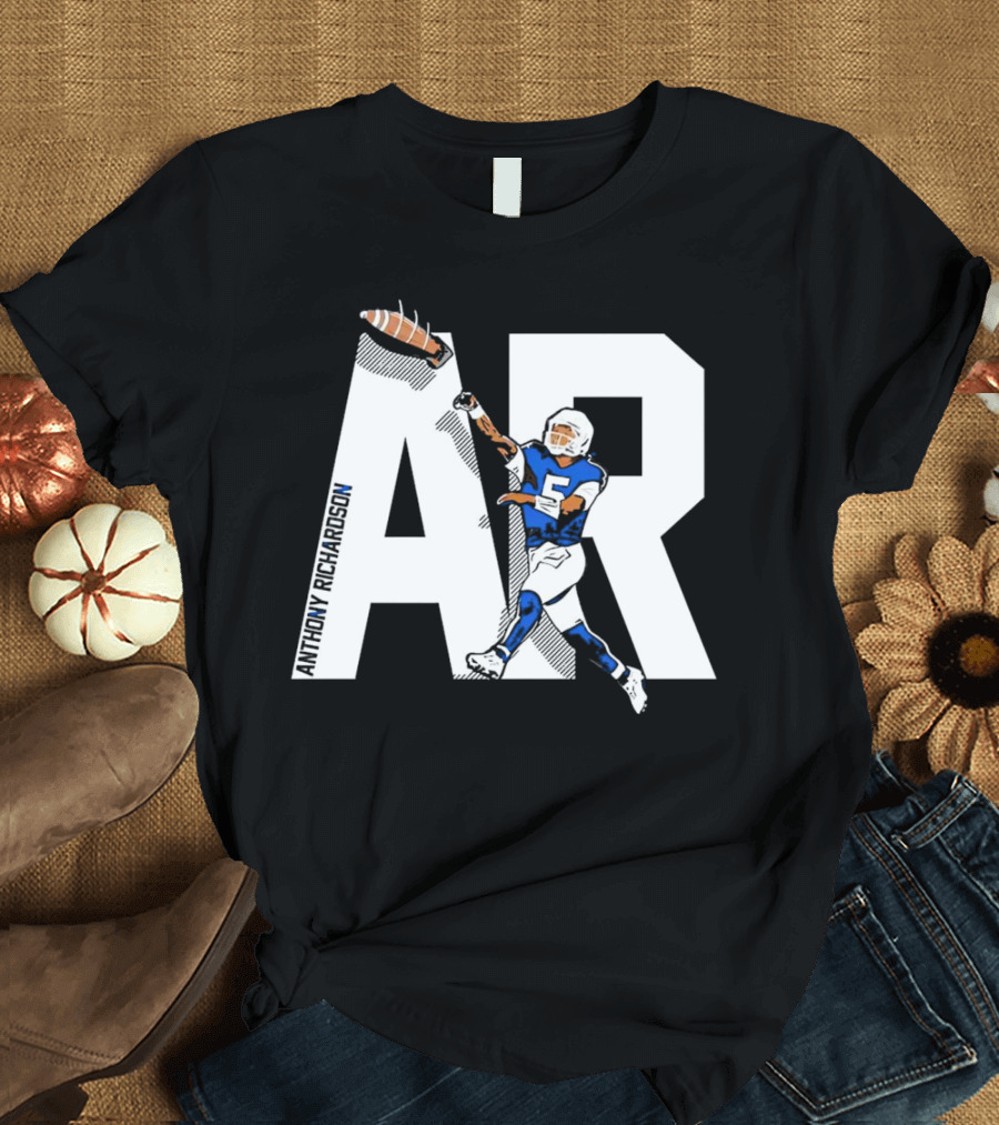 Anthony Richardson AR 5 Rocket Arm Football T-Shirt