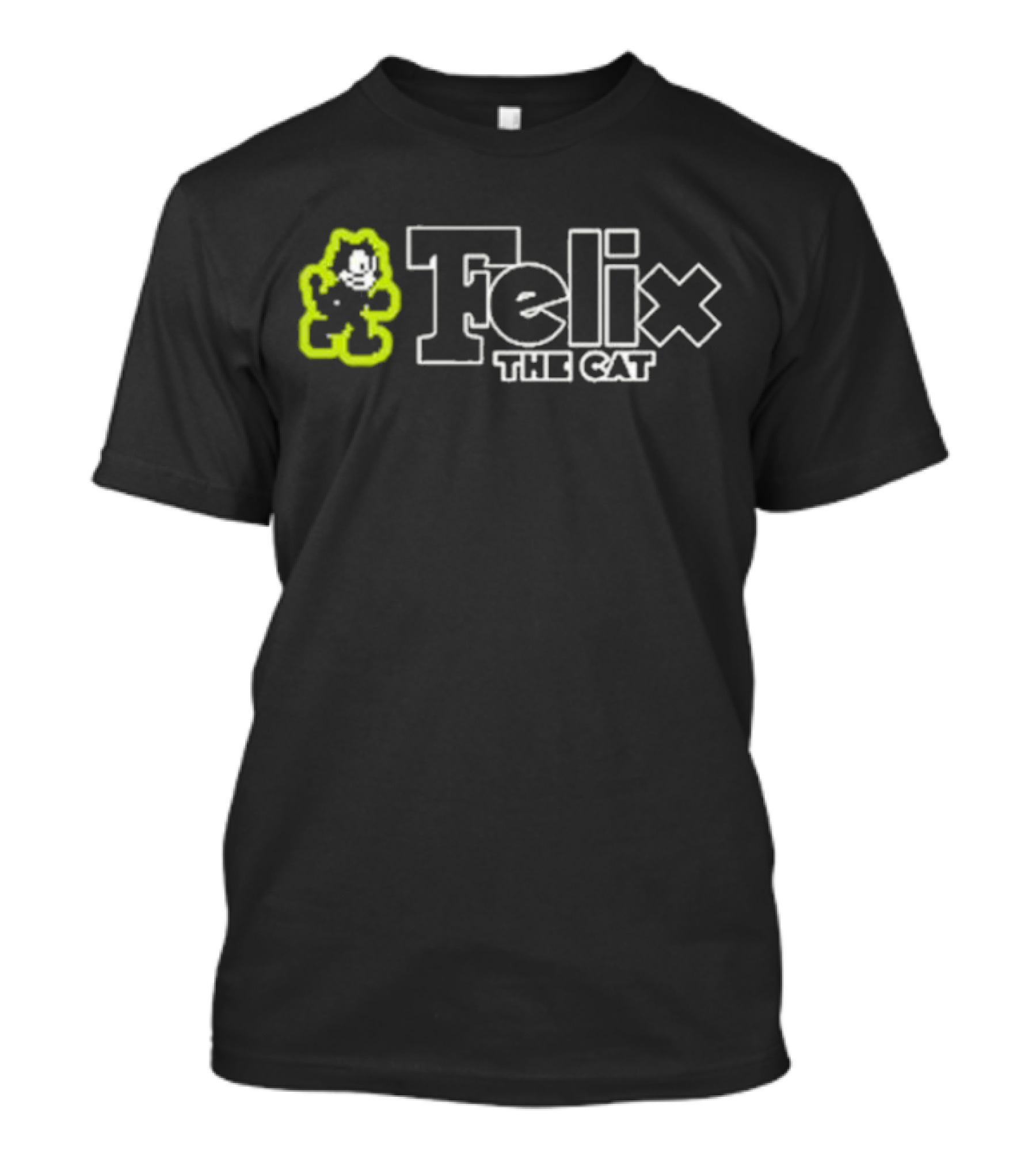 Felix The Cat Neon Outline T-Shirt