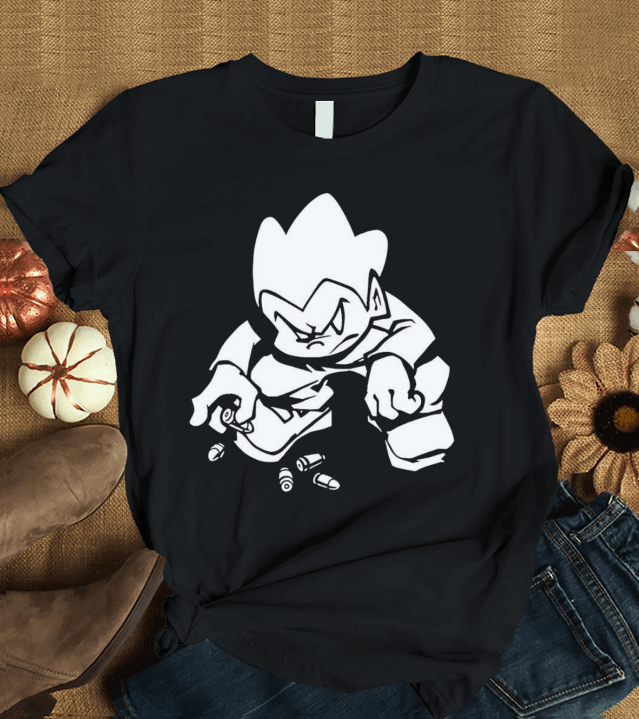 Friday Night Funkin’ Lowkey Pico Bullets Grim Expression T-Shirt