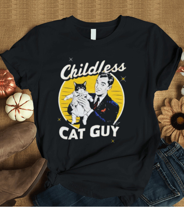 T-Shirt: Childless Cat Guy Retro Humor Graphic Kamala Harris T-Shirt Childless Cat Guy Retro Humor Graphic Kamala Harris T-Shirt