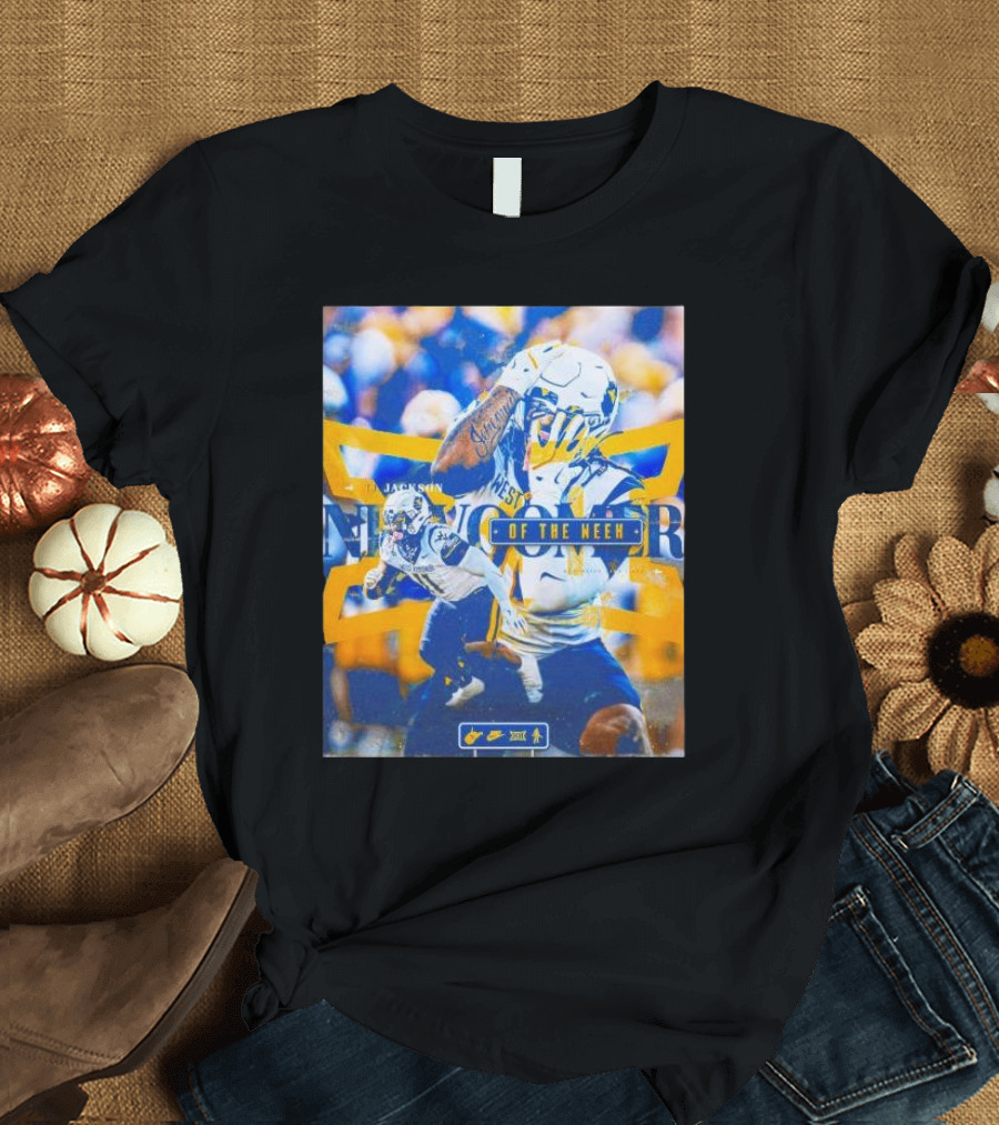 West Virginia Mountaineers TJ Jackson Player of the Week T-Shirt
