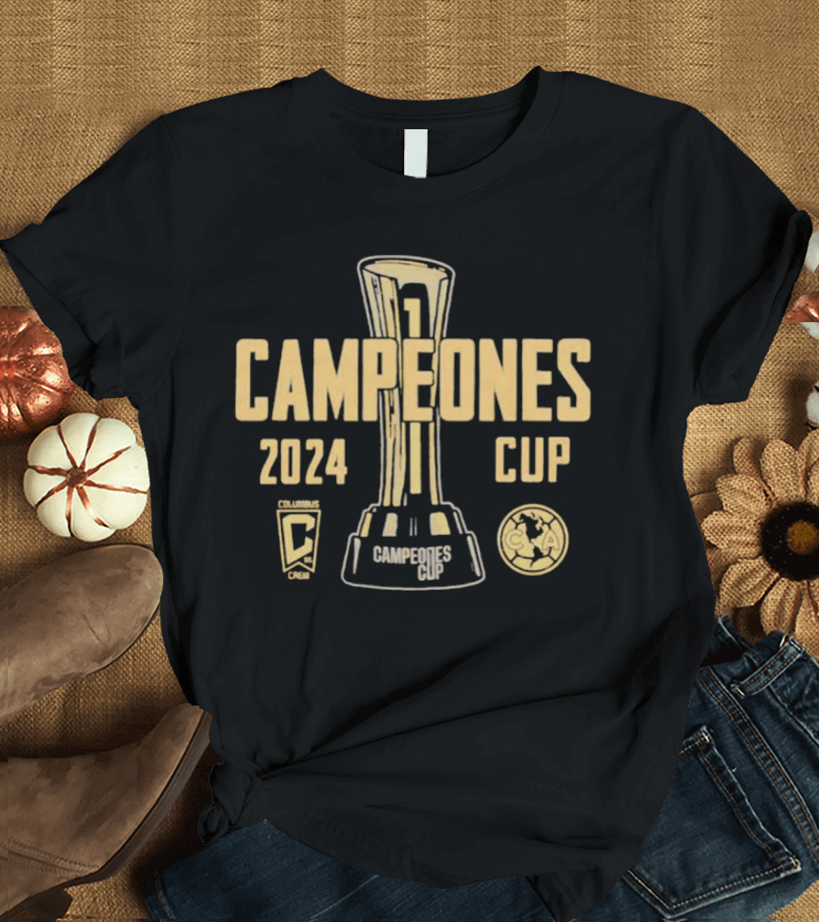 Campeones Cup 2024 Columbus Crew vs Club América Trophy T-Shirt