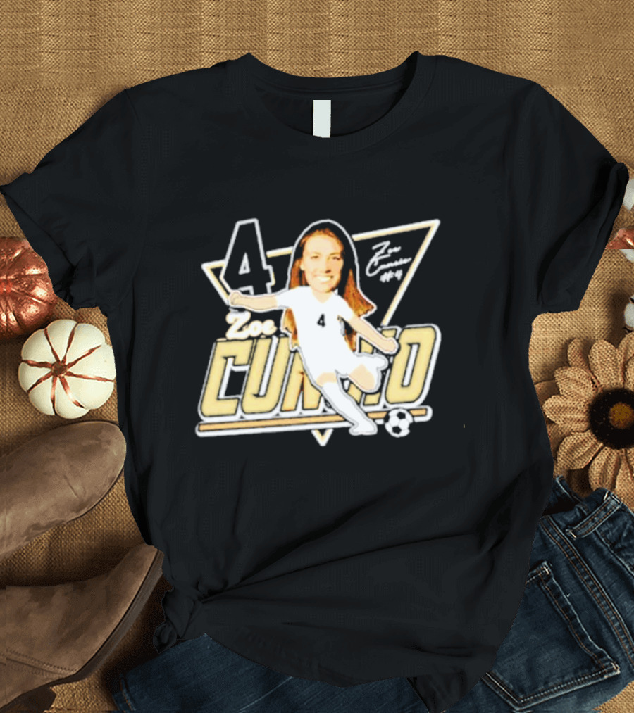 Zoe Cuneio #4 Purdue Boilermakers Soccer Player Cartoon T-Shirt