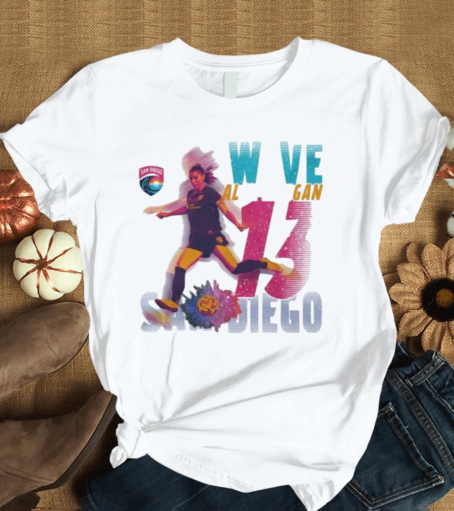 San Diego Wave FC Alex Morgan 13 Action T-Shirt