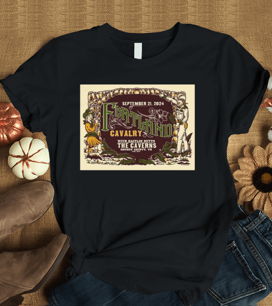 Flatland Cavalry with Kaitlin Butts September 21 2024 The Caverns Grundy County TN T-Shirt