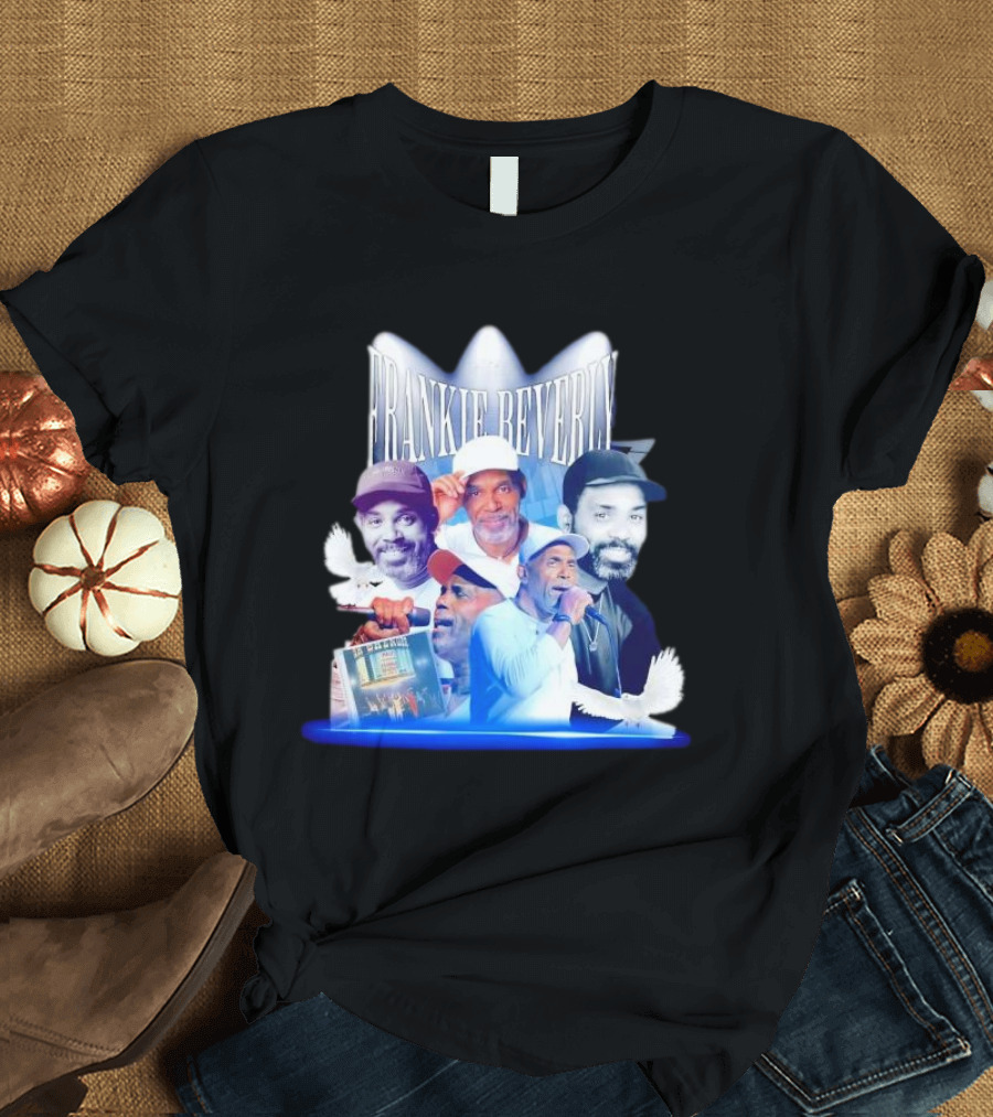 Frankie Beverly Vintage Collage Legend Spotlights Doves T-Shirt