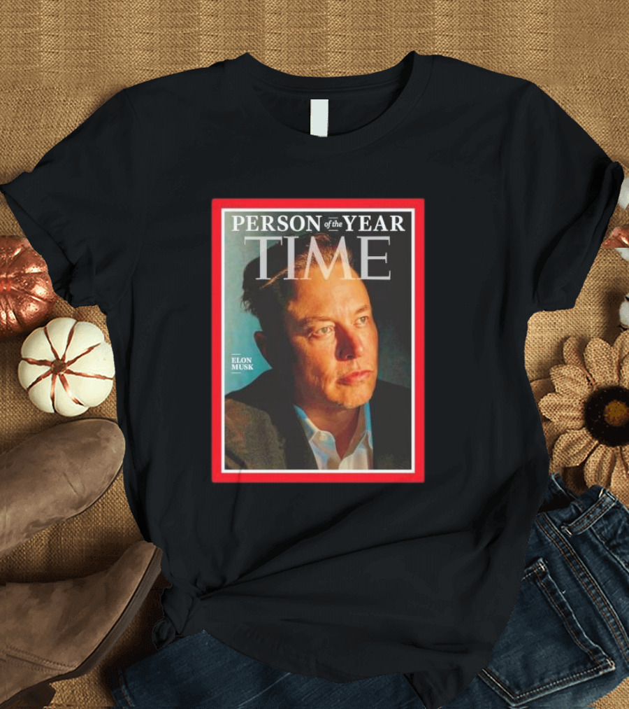Time Person of the Year Elon Musk Magazine Cover T-Shirt