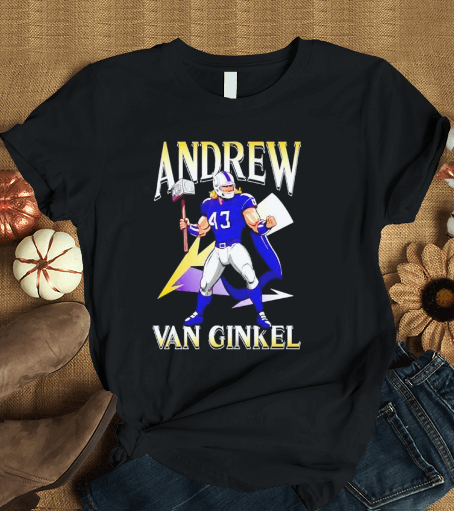 Andrew Van Ginkel Thor-Inspired Minnesota Vikings Crossover T-Shirt