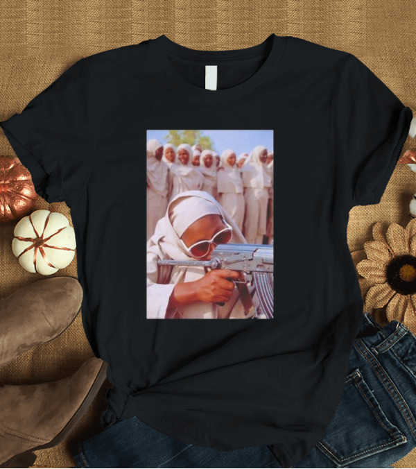 T-Shirt: Abbas Attar Women Training Sudan 1993 Group with Gun T-Shirt Abbas Attar Women Training Sudan 1993 Group with Gun T-Shirt