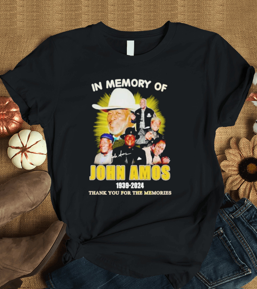 In Memory of John Amos 1939-2024 Thank You for the Memories T-Shirt