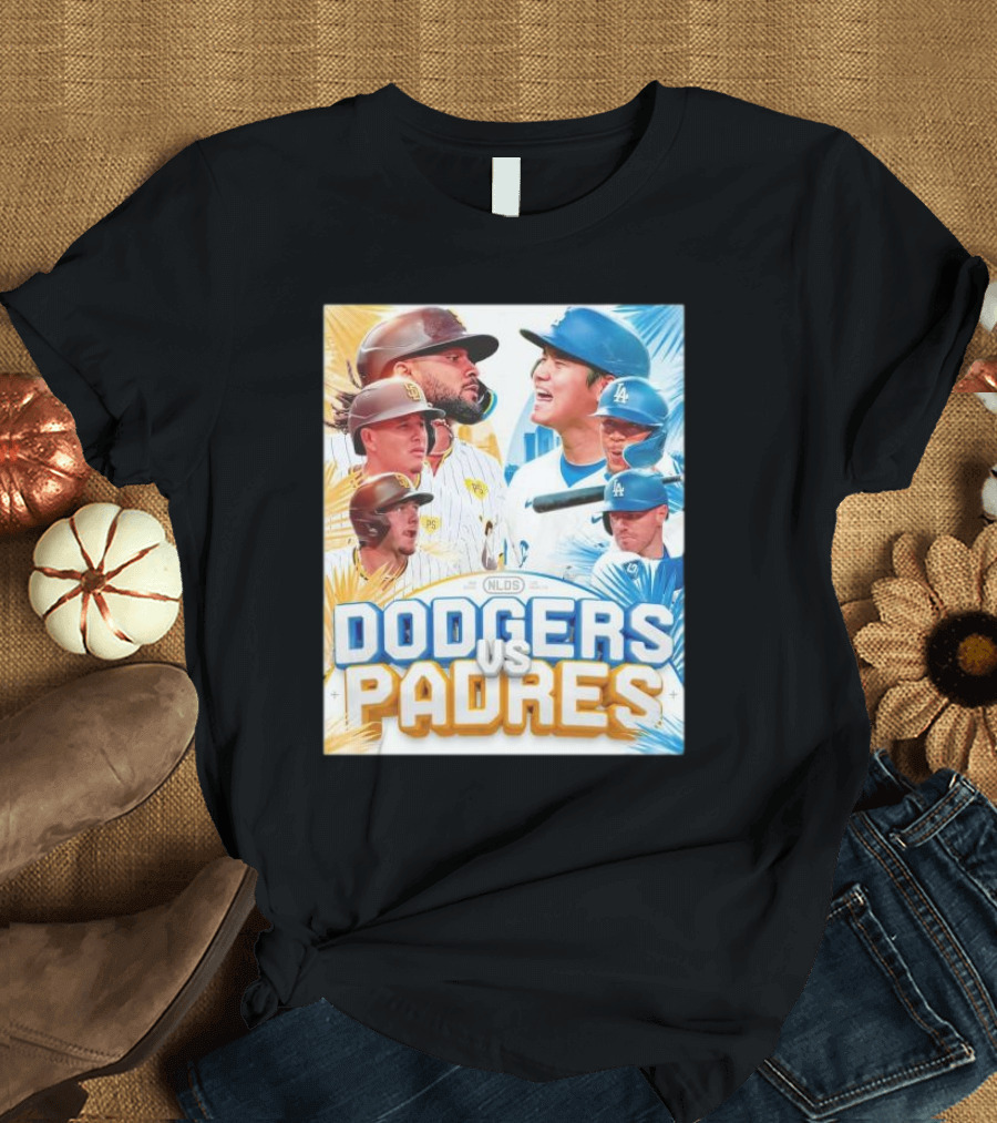 Dodgers vs Padres 2024 NLDS Postseason Matchup T-Shirt