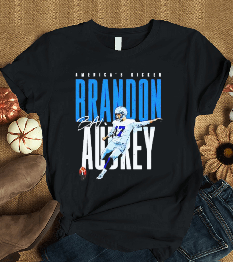 America's Kicker Brandon Aubrey Dallas Cowboys Signature T-Shirt