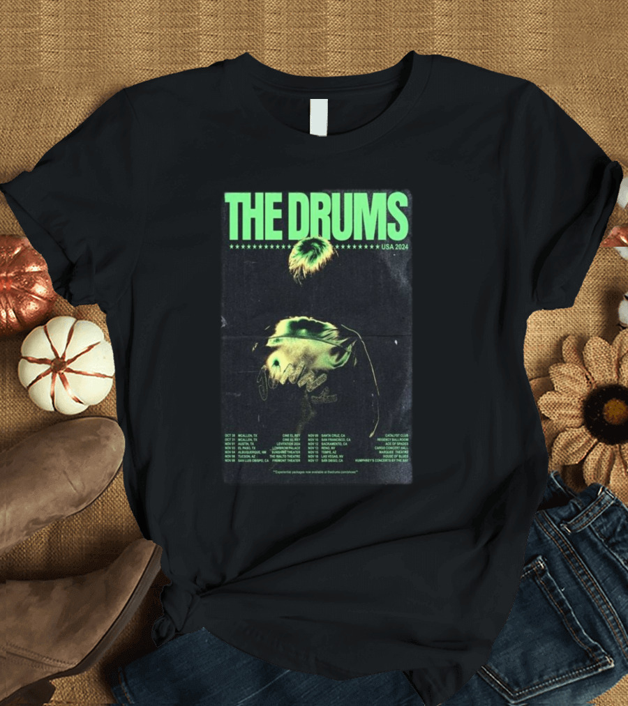 The Drums USA 2024 Tour Dates and Venues T-Shirt