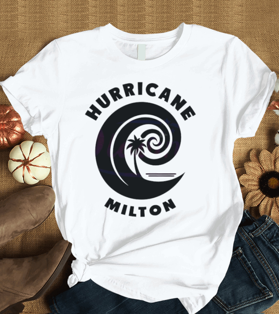 Hurricane Milton 2024 Season Wave and Palm T-Shirt