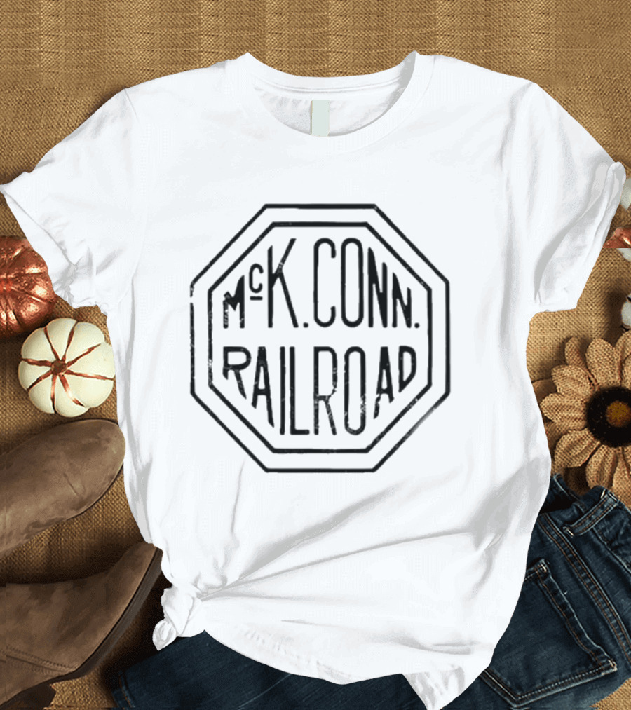 Mckeesport Conn Railroad Co Octagonal Badge T-Shirt