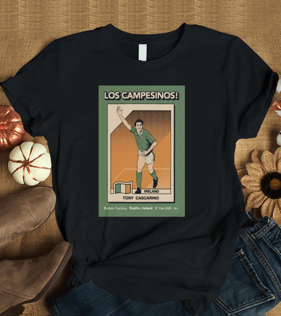 Los Campesinos Tony Cascarino Ireland The Button Factory Dublin Feb 8 2025 T-Shirt