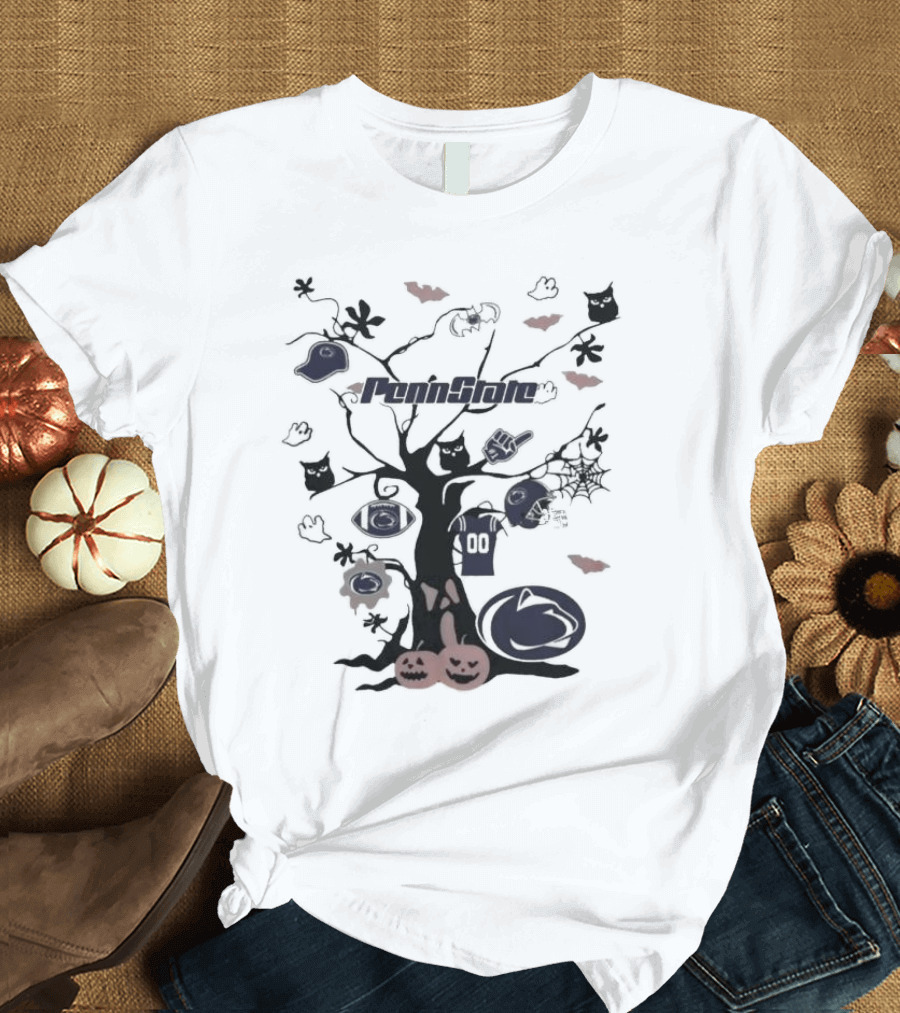 Penn State Nittany Lions Halloween Tree 2024 NCAA Team T-Shirt