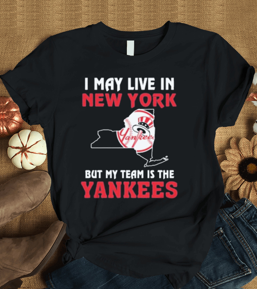 New York Map Design Yankees 2024 Fan T-Shirt