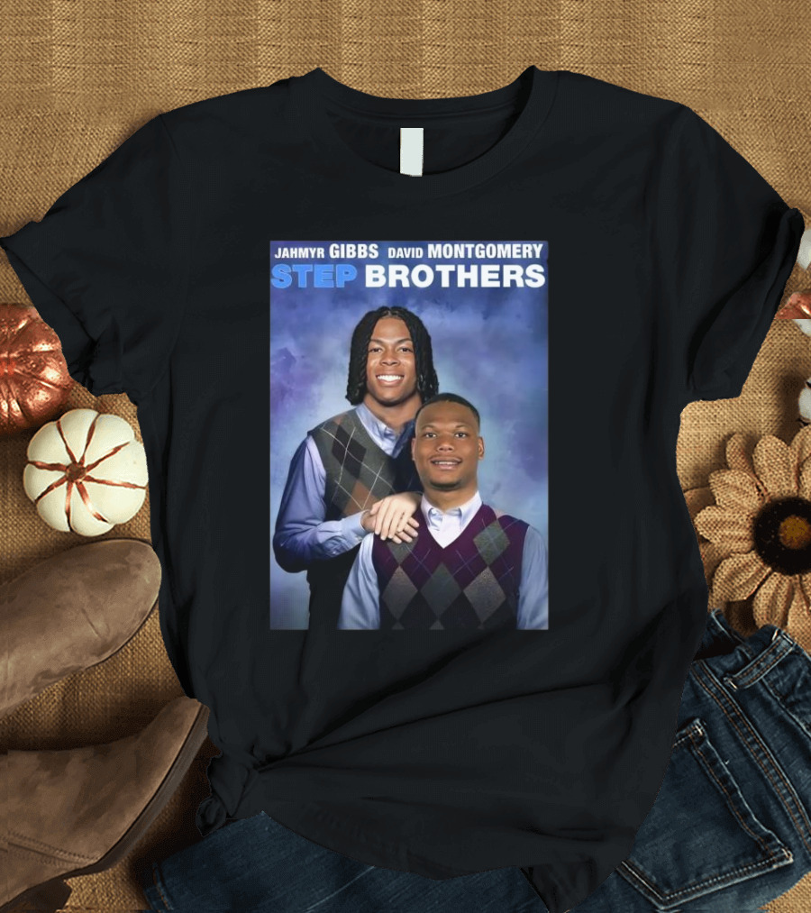 Jahmyr Gibbs David Montgomery Step Brothers Sweater Vest Comedy T-Shirt