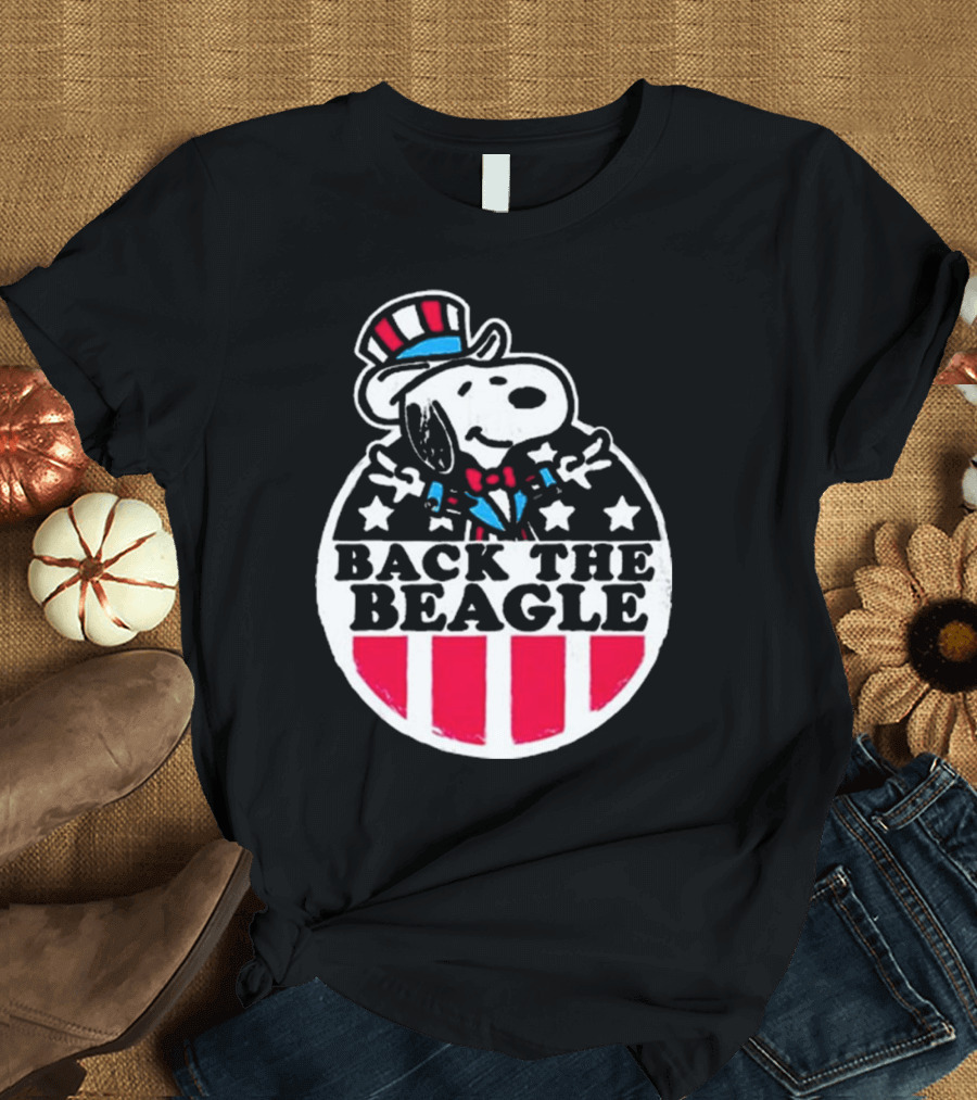 Snoopy Peanuts Back The Beagle Patriotic Uncle Sam T-Shirt