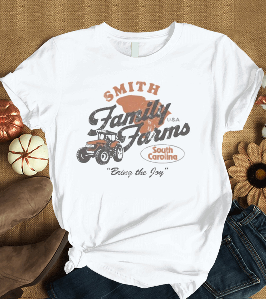 Smith Family Farms USA Bring the Joy South Carolina Tractor T-Shirt