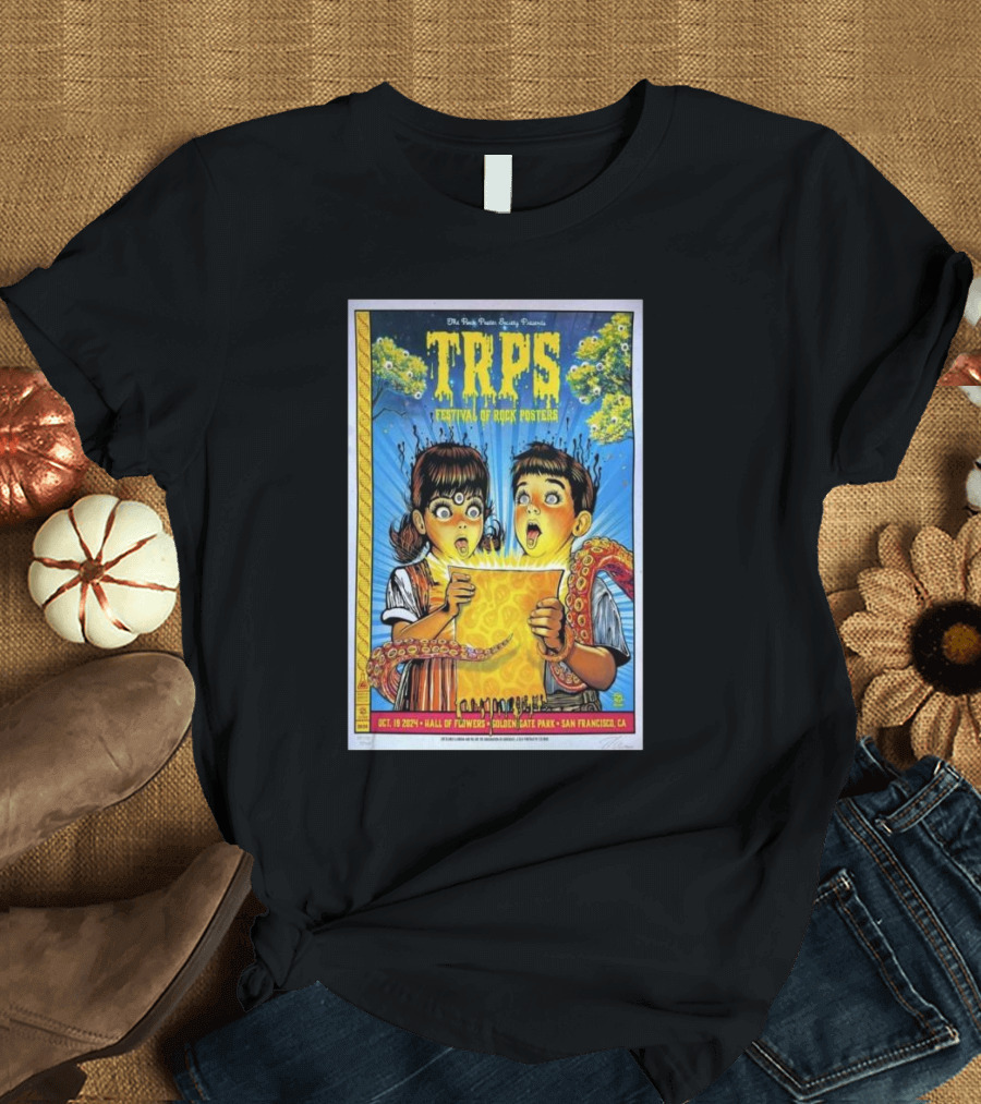 TRPS Festival of Rock Posters October 19 2024 Hall of Flowers Golden Gate Park San Francisco CA T-Shirt