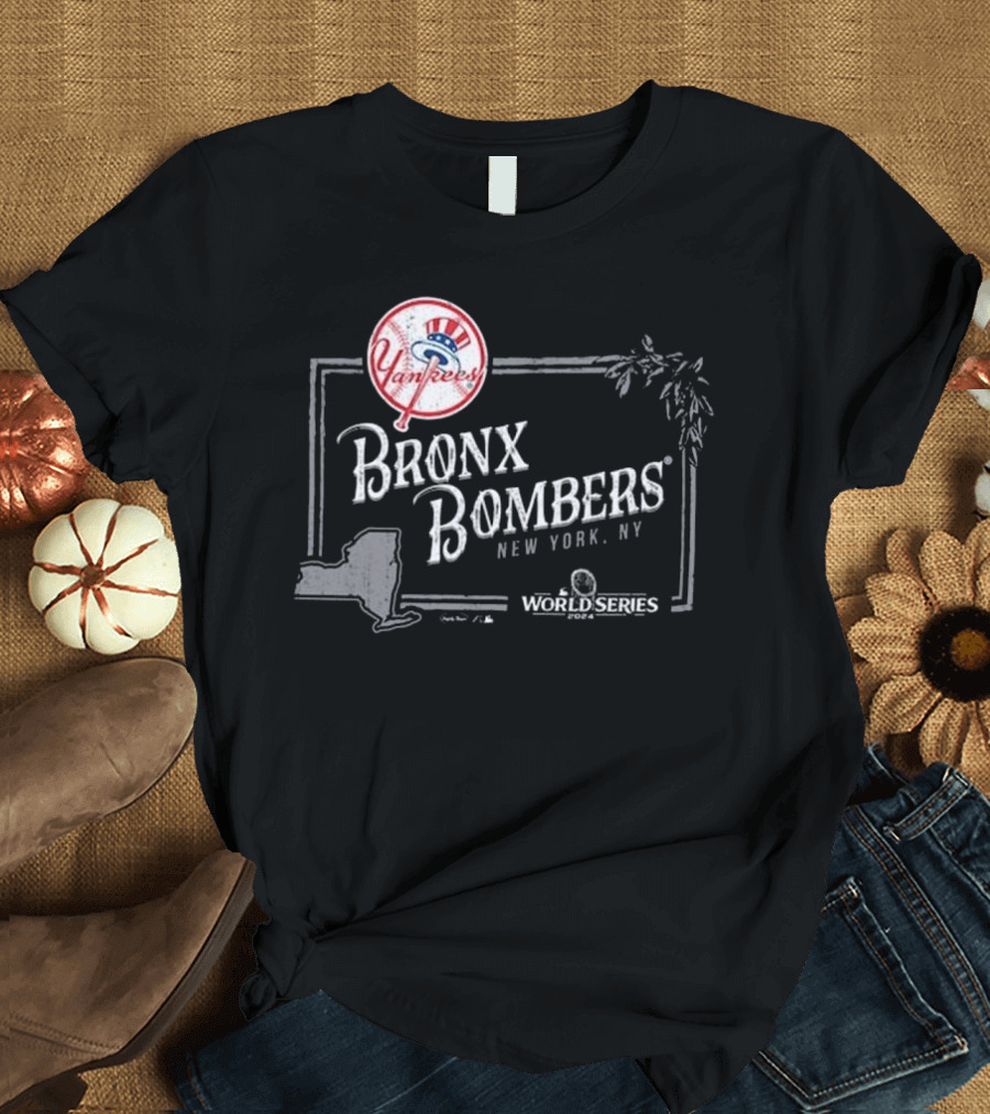 Bronx Bombers New York Yankees World Series 2024 American League Champions Off Shoulder T-Shirt