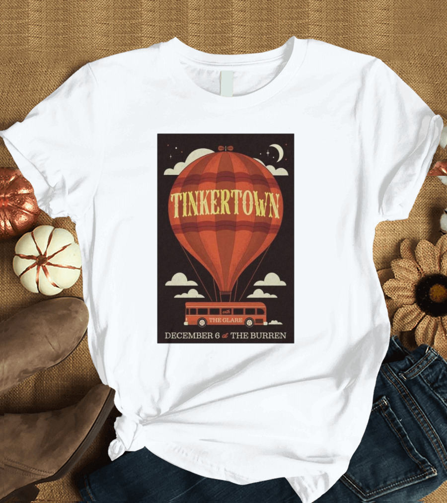 Tinkertown Hot Air Balloon The Glare The Burren Somerville MA December 6 T-Shirt