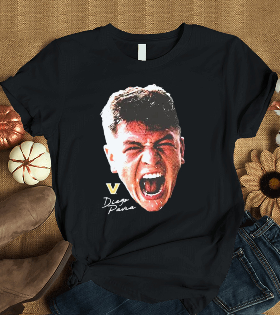 Diego Pavia Vanderbilt Commodores Signature Swag Head T-Shirt