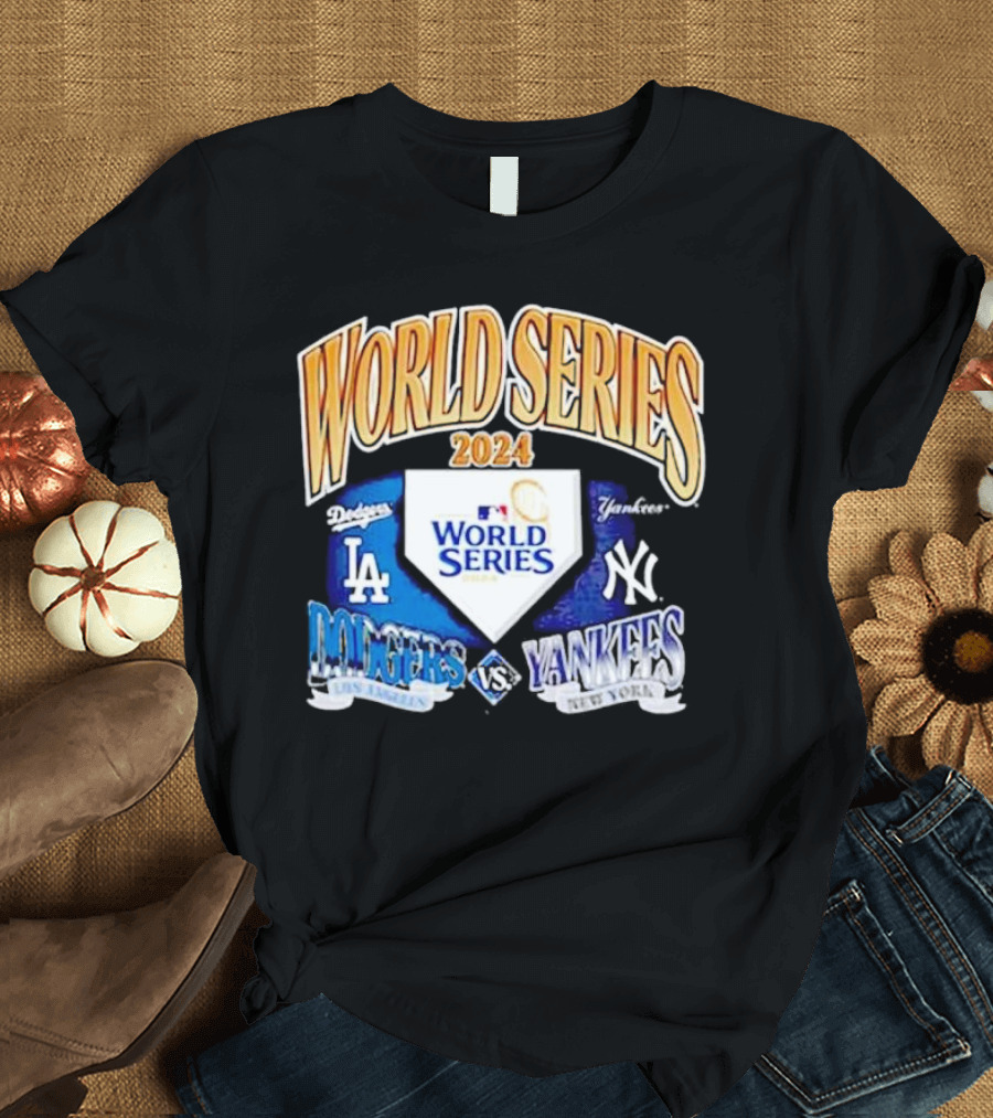 World Series 2024 Dodgers Los Angeles vs Yankees New York T-Shirt