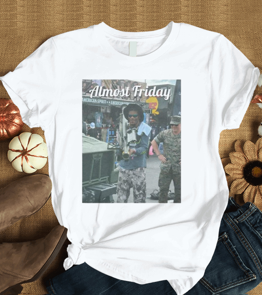 Almost Friday Military Style Rocket Launcher Urban Scene T-Shirt