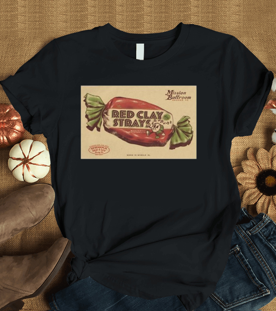 Red Clay Strays Live Mission Ballroom Denver CO October 31 2024 Candy T-Shirt