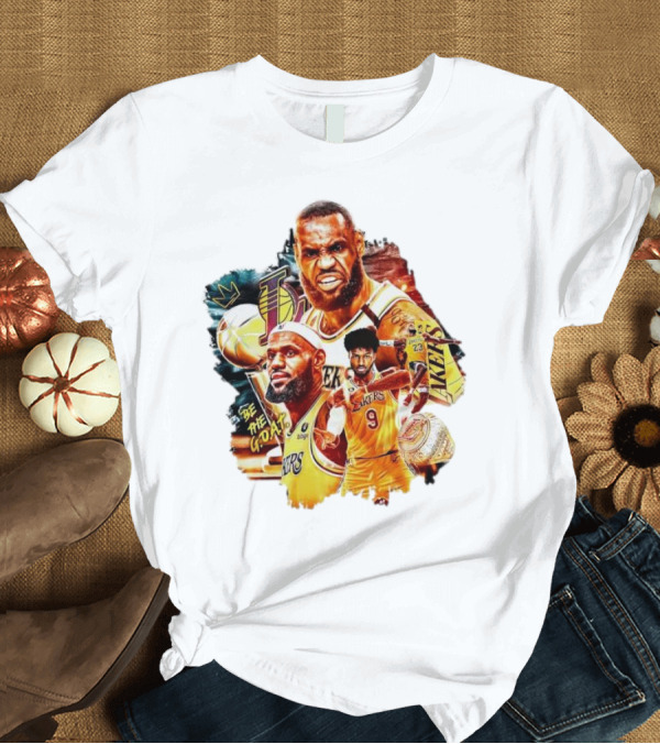 T-Shirt: Lebron James Bronny James Lakers Be the Goat T-Shirt Lebron James Bronny James Lakers Be the Goat T-Shirt
