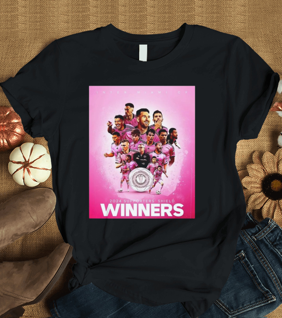 Inter Miami CF 2024 Supporters’ Shield Winners T-Shirt