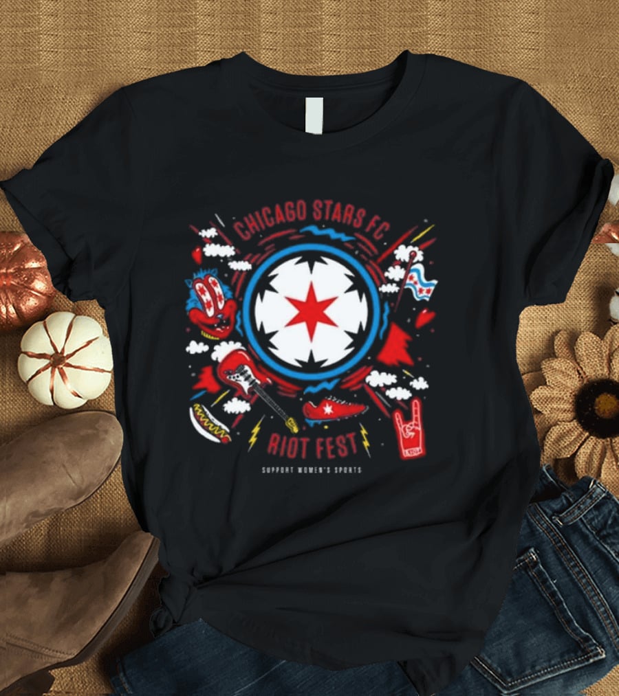Chicago Stars FC Riot Fest Support Women's Sports T-Shirt