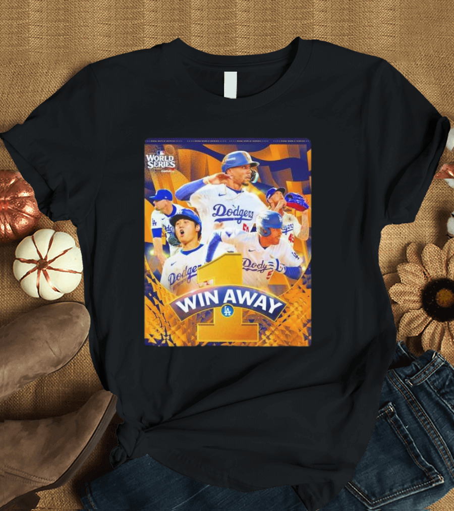 Win Away Los Angeles Dodgers World Series Victory T-Shirt