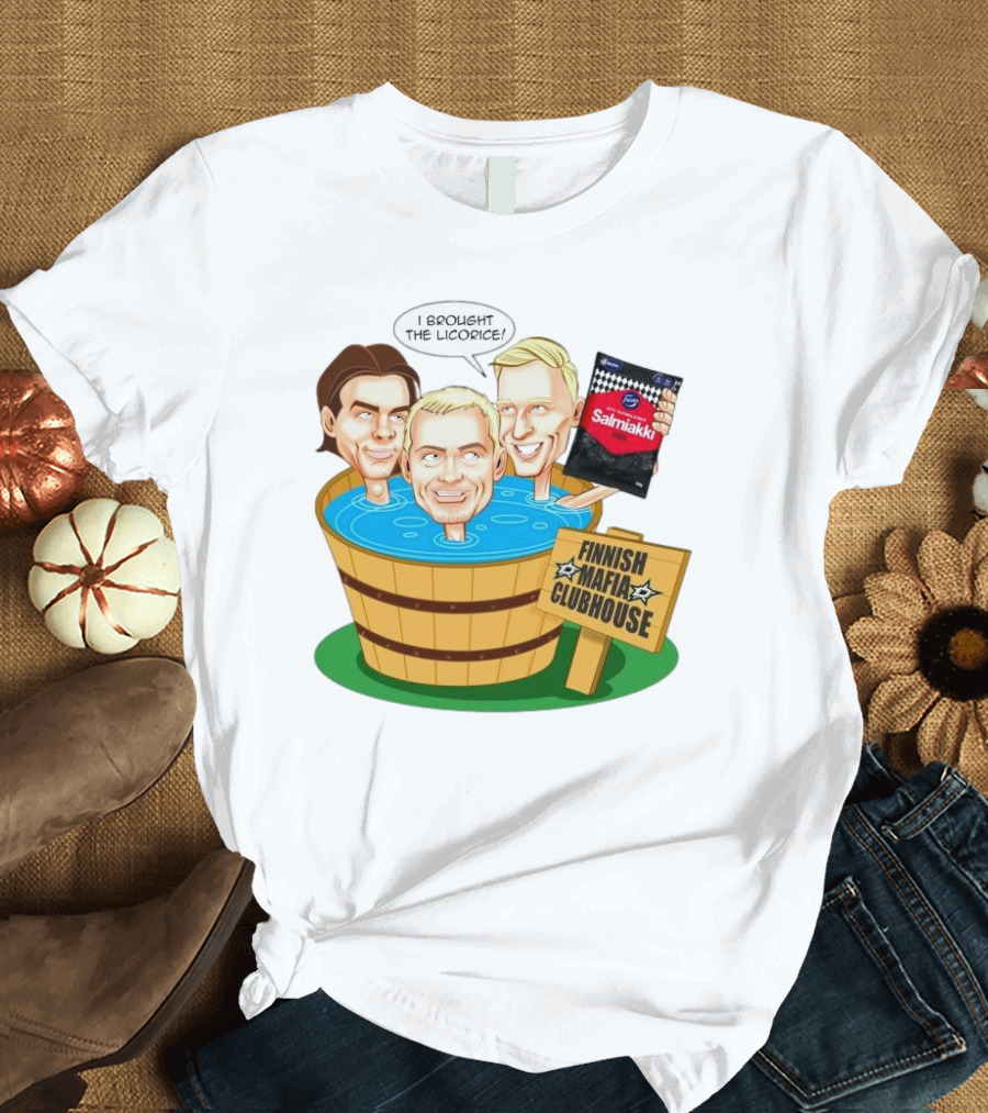 Dallas Stars Finnish Mafia Clubhouse I Brought the Licorice Salmiakki T-Shirt