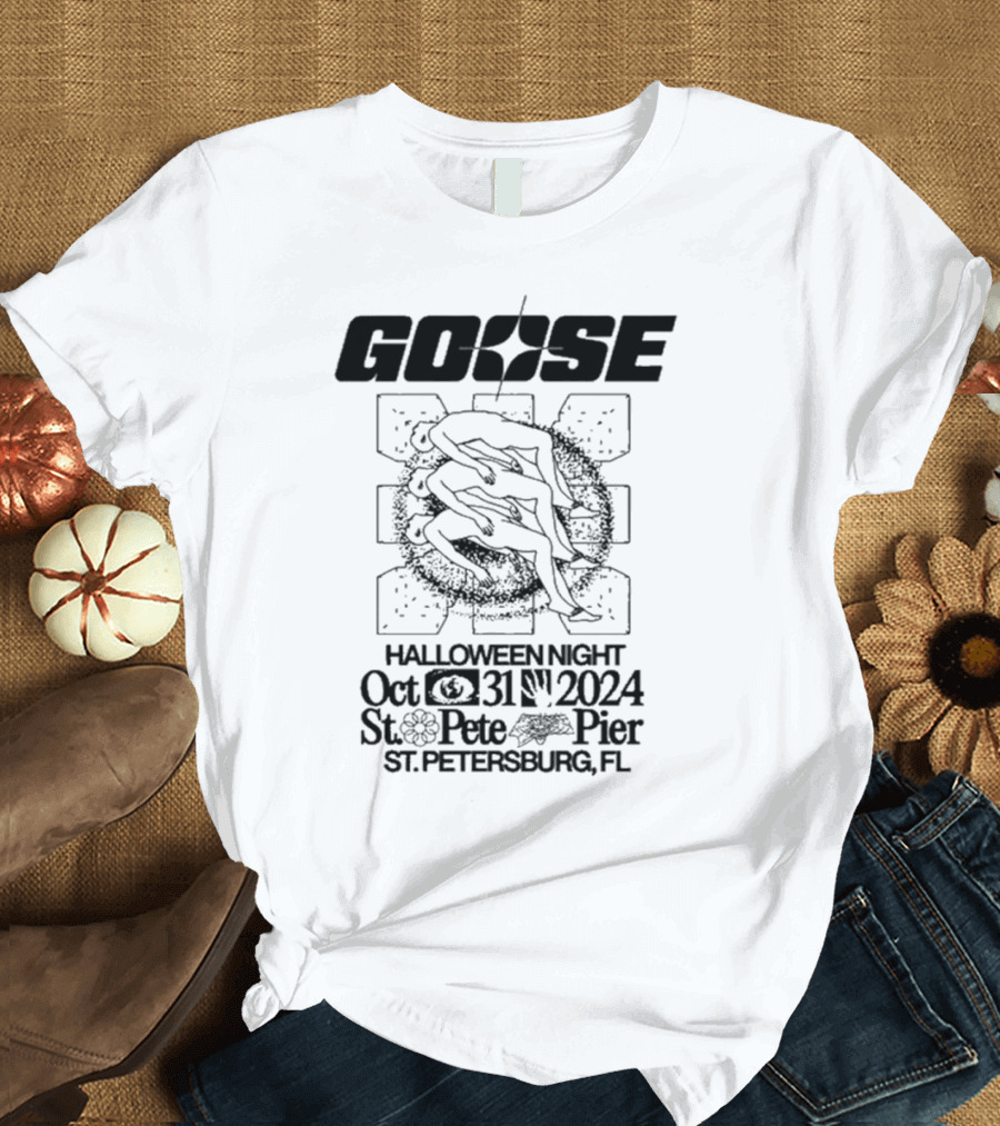 Goose Halloween Night October 31 2024 St. Pete Pier St. Petersburg FL Event T-Shirt