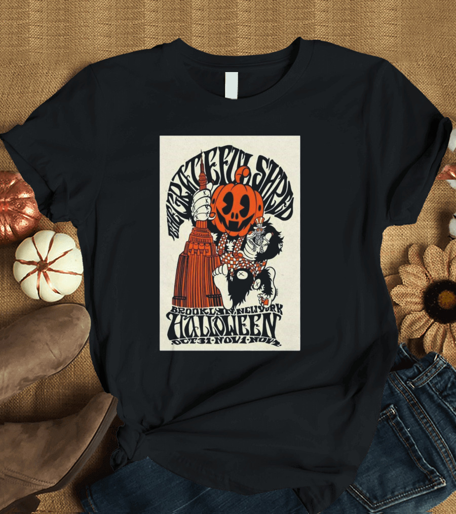 The Grateful Shred Brooklyn New York Halloween October 31 to November 1 T-Shirt