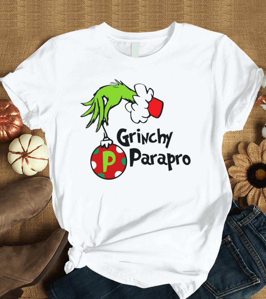 Grinchy Parapro Christmas 2024 Hand Holding T-Shirt