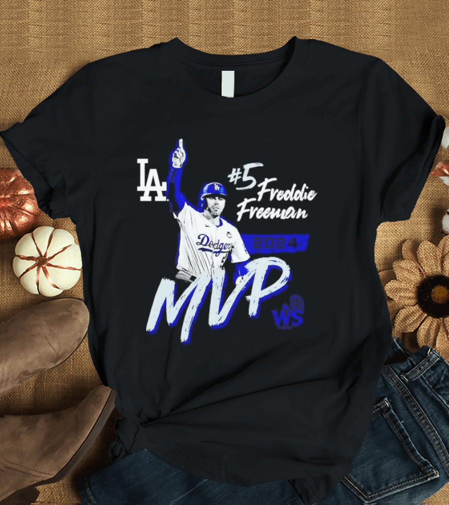 LA Dodgers #5 Freddie Freeman 2024 WS MVP T-Shirt