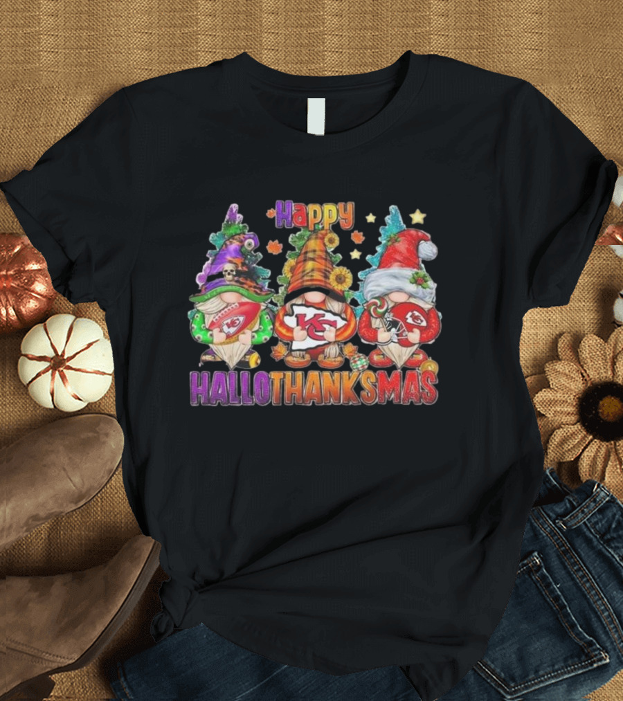 Happy HalloThanksMas Kansas City Chiefs T-Shirt
