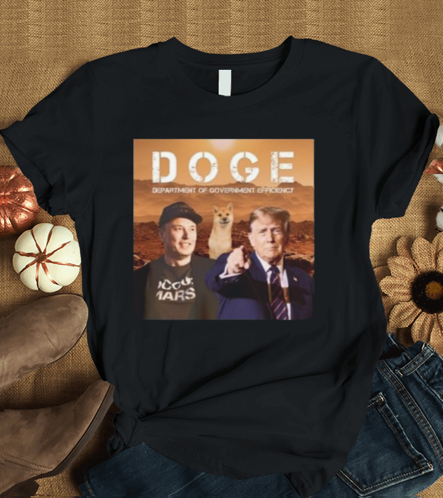 DOGE Department of Government Efficiency 2024 Trump Vance Mars Doge Coin T-Shirt