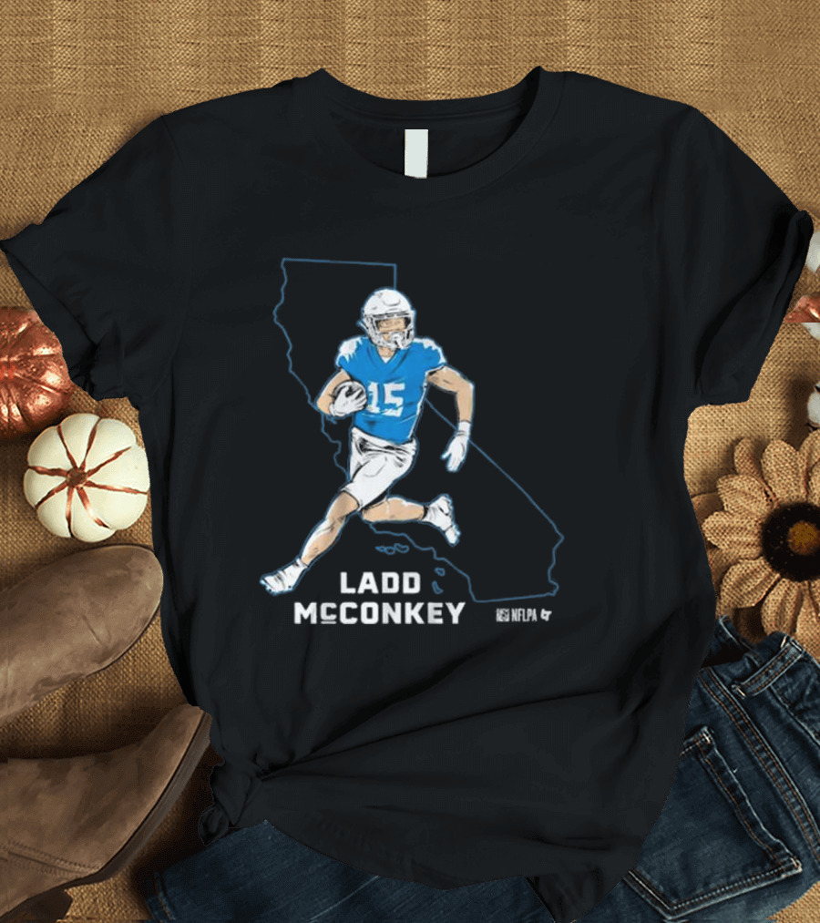 Ladd McConkey NFLPA California Football Star T-Shirt