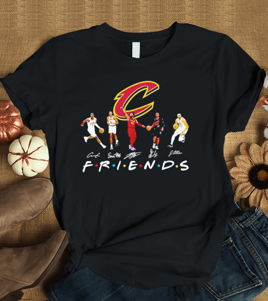 Cleveland Cavaliers Friends Players Signatures T-Shirt