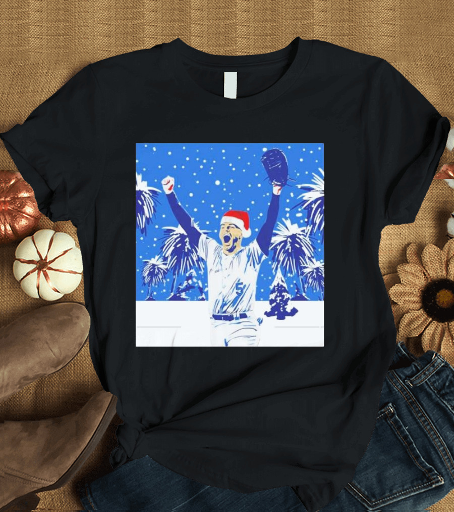 Freddie Freeman Winner Wonderland Christmas Santa Hat T-Shirt