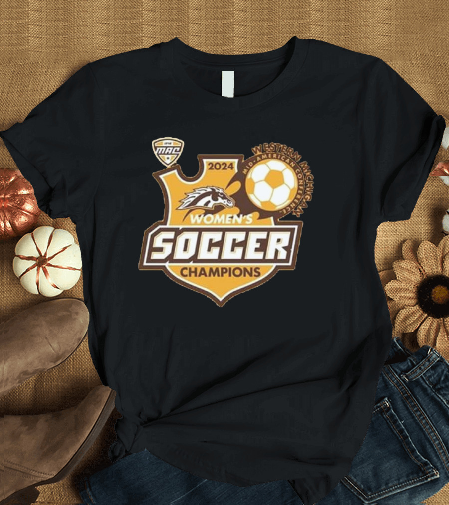 Western Michigan 2024 MAC Women’s Soccer Champions T-Shirt
