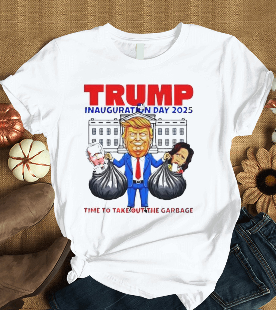 TRUMP Inauguration Day 2025 Time to Take Out the Garbage Biden and Harris T-Shirt