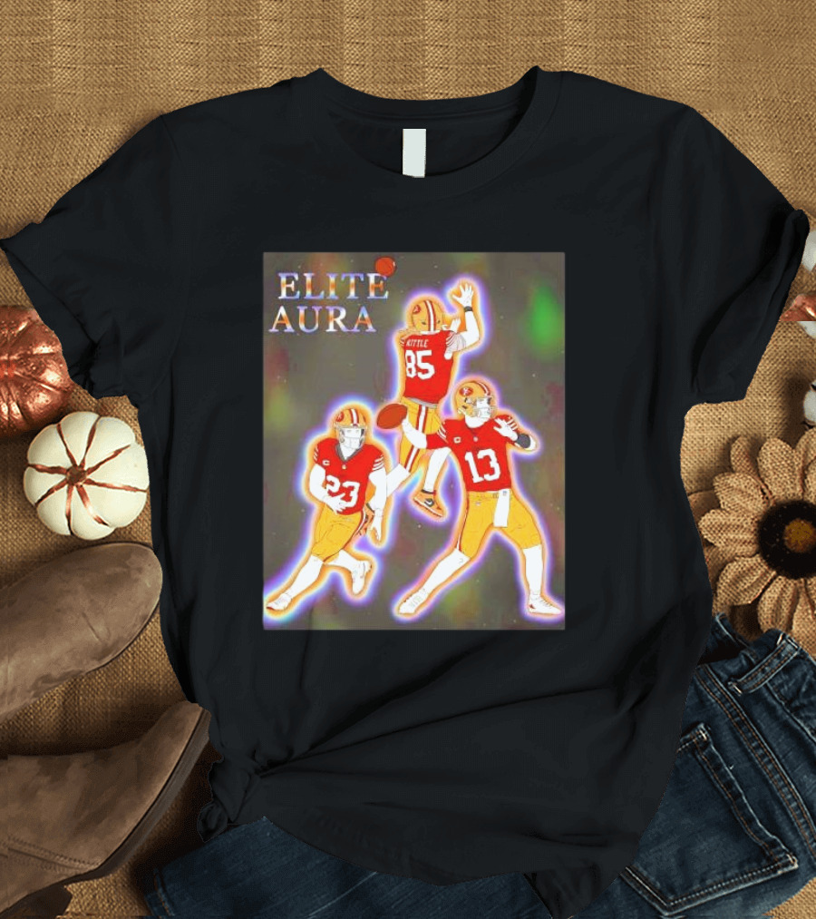 Elite Aura San Francisco 49ers CMC Kittle Purdy T-Shirt